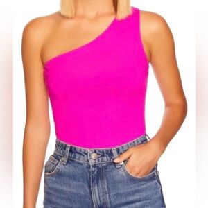 Susana Monco Asymmetric Top in Fuchsia